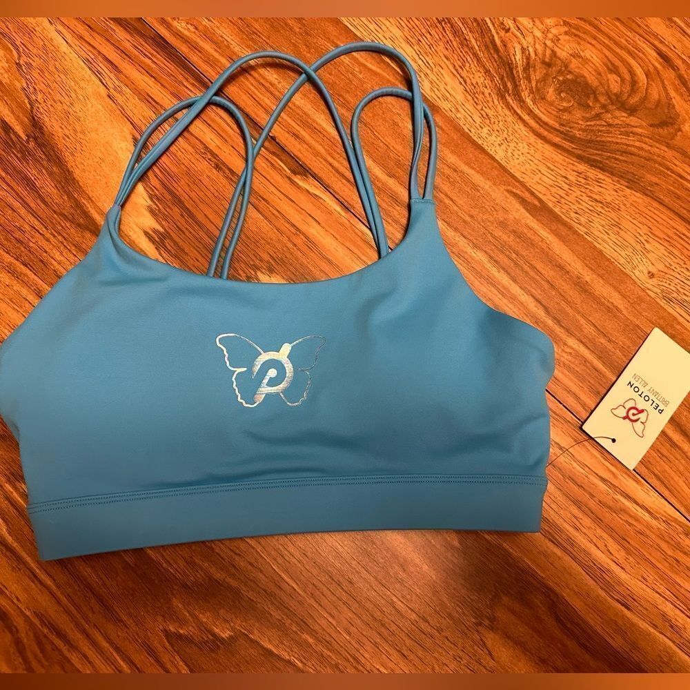 Peloton Sports Bra Small butterfly blue